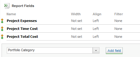 New Report Generator Fields