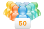 Add 50 users