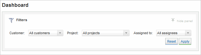 Dashboard Filters