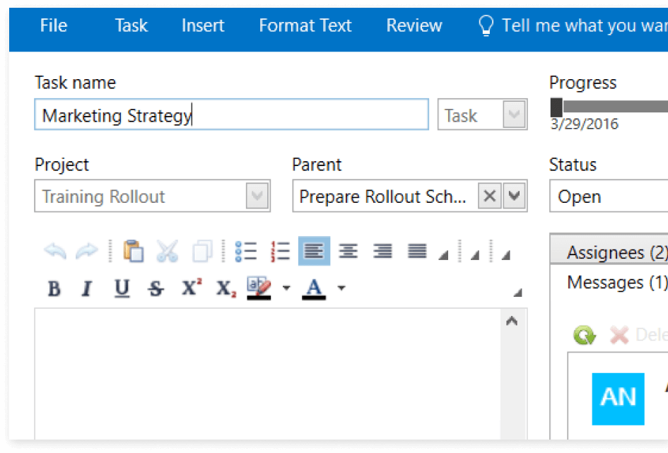 MS Outlook addin — Project Management Software Easy Projects