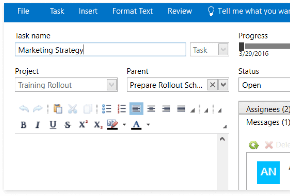 MS Outlook add-in for Easy Projects