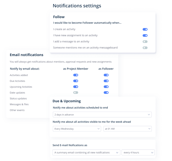 Notification Rule - Project Management Software - Easy Projects