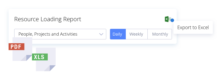 PDF and Excel Export - Project Management Software - Easy Projects